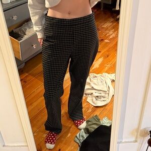 Massimo Fabro Italy black and white plaid pants